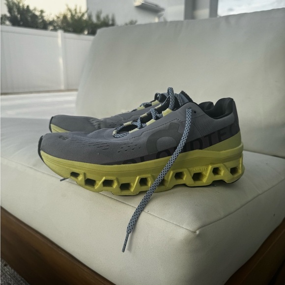 On Running Cloudmonster Nimbus Hay Running Sneaker Shoe 61.98242 Size Women’s 10 - Picture 4 of 12